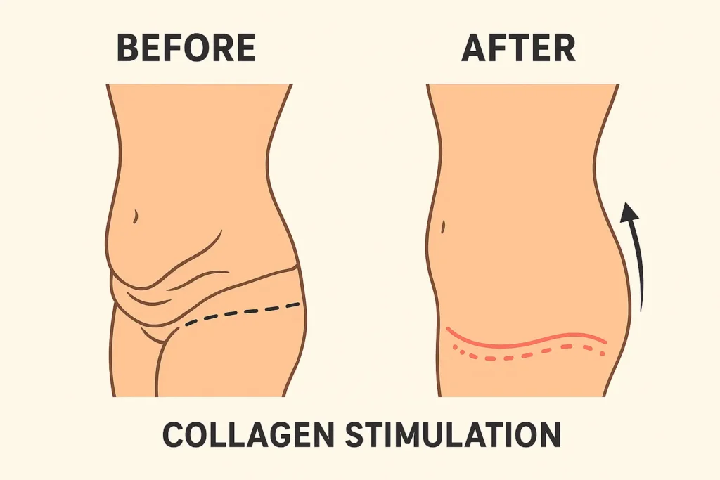 Before and after results for sagging skin after weight loss injections Shettleston