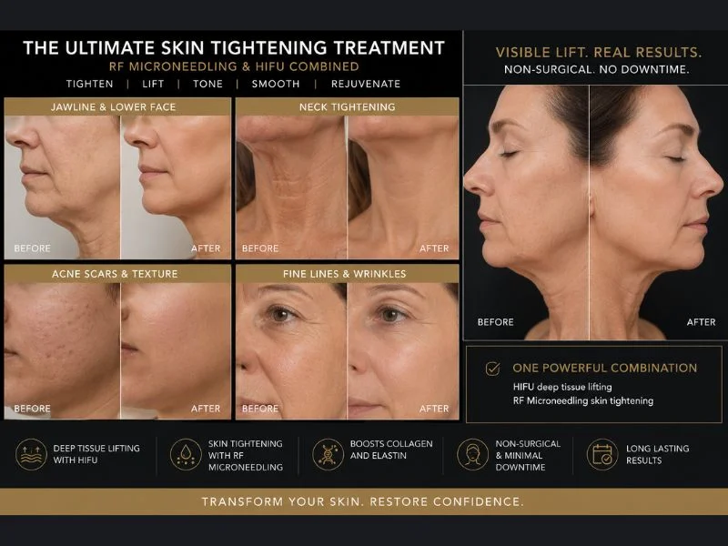Results of combined treatment for the ultimate skin tightening treatment Shettleston