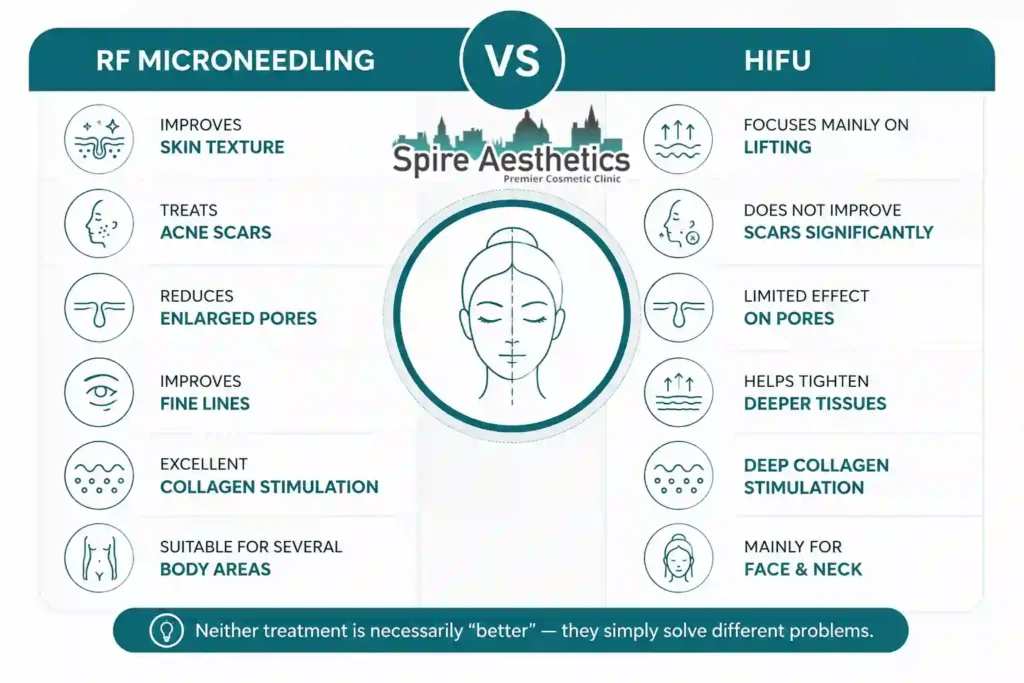 RF Microneedling vs HIFU: Which Treatment Gives Better Results Shettleston?